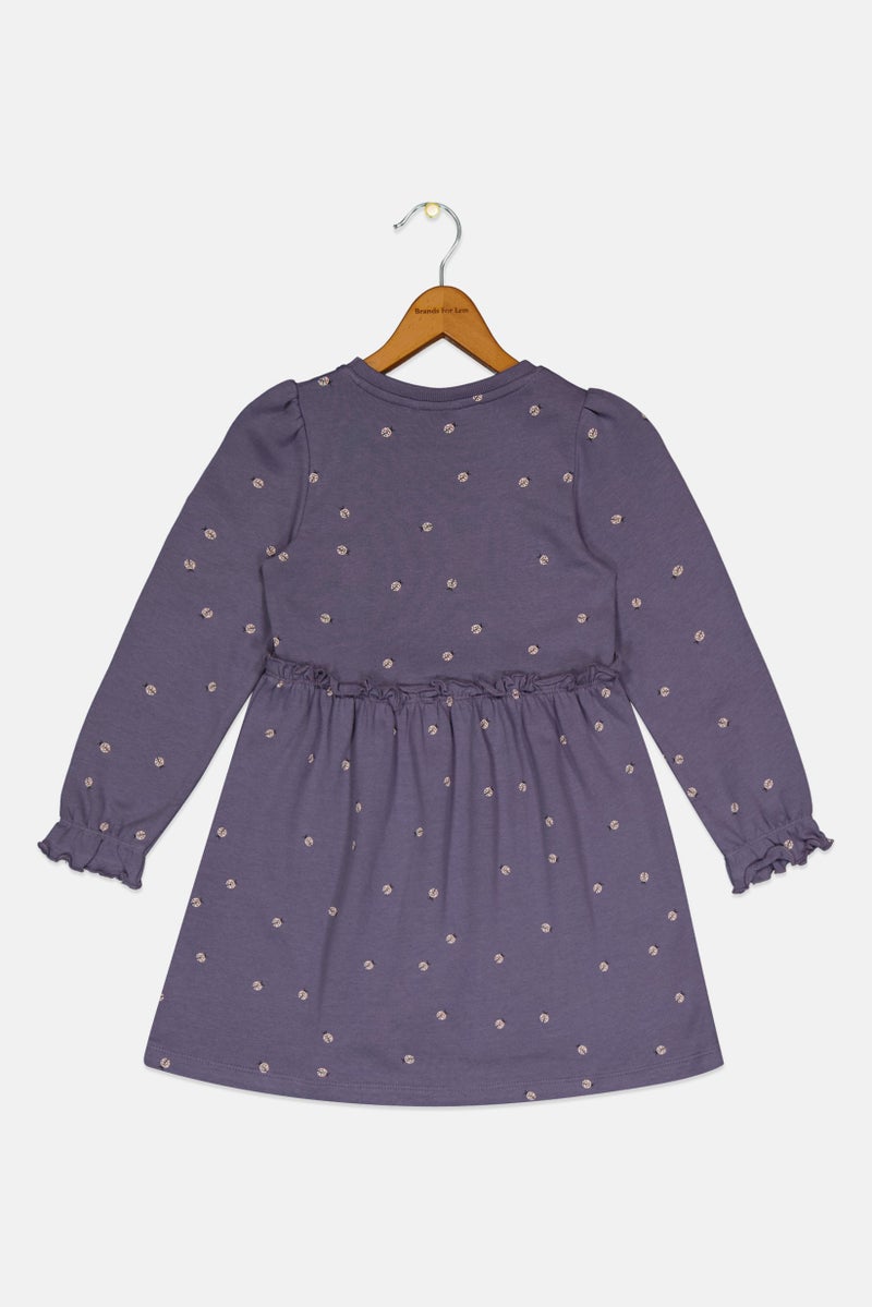 guppy Kids Girl Allover Print Dress, Multicolor - Image 2